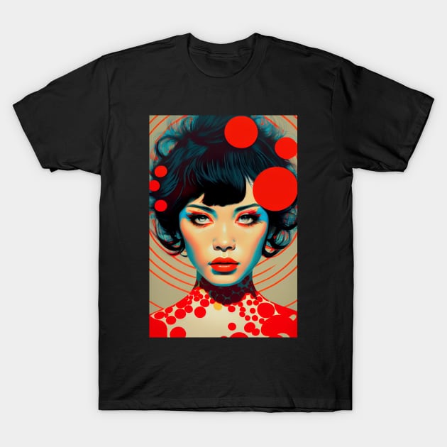 Modern woman in pop-art style T-Shirt by loucaski